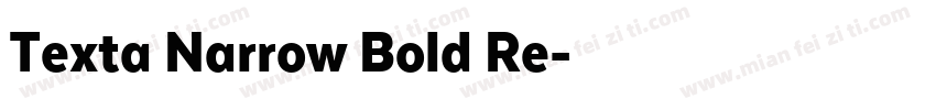 Texta Narrow Bold Re字体转换